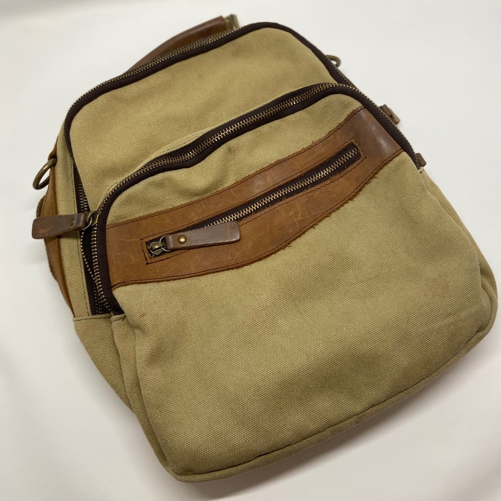 Canvas Leather Back Pack